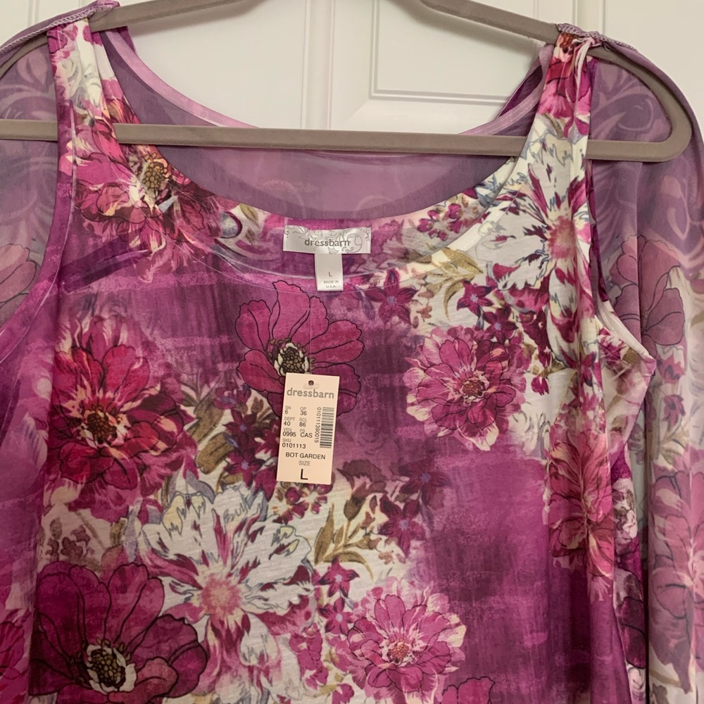 NWT Dressbarn Kimono Blouse Large - Picture 8 of 9